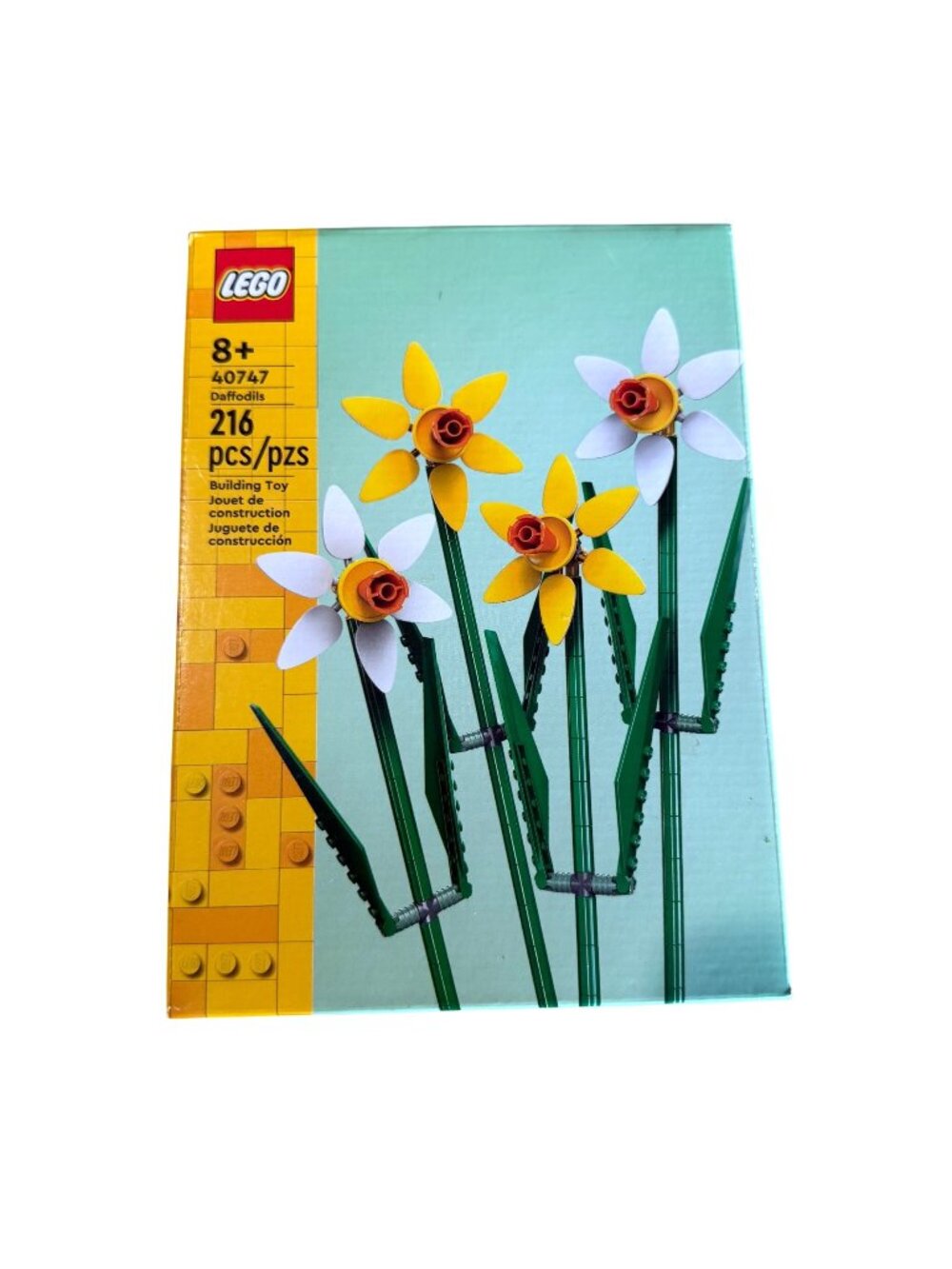 LEGO Daffodils Building Toy 40747 New 8+ 216 Pieces Yellow Green Plastic